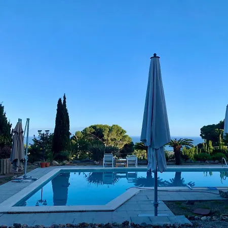 Intimate Family With Big Private Pool & Panoramic Sea View Arenys de Munt